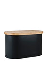 Denby Bread Bin with Bamboo Lid, Black