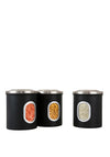 Denby Storage Canisters Set of 3, Black