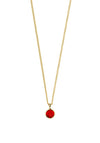 Dyrberg/Kern Ette Ruby Necklace, Gold