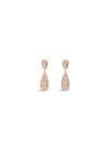 Absolute Embellished Rain Drop Stud Earrings, Rose Gold