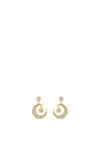 Absolute Moon & Star Stud Earring, Gold