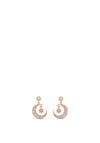 Absolute Moon & Star Stud Earring, Rose Gold