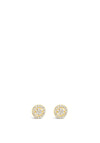 Absolute Crystal Stud Earrings, Gold