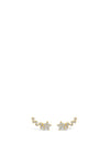 Absolute Flower Crawler Earrings, Gold