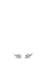 Absolute Angel Wings Earrings, Silver