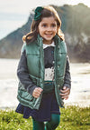 Mayoral Girl Reversible Gilet, Green