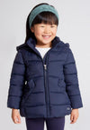 Mayoral Girl Basic Puffer Coat, Navy