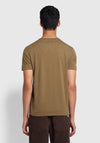 Farah Danny T-Shirt, Green Khaki Marl