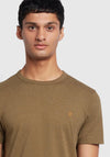 Farah Danny T-Shirt, Green Khaki Marl