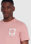 Farah Heads Organic Graphic T-Shirt, Pink Rose