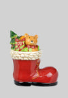 Enchanted Christmas Ceramic Santa Boot Cookie Jar 29CM