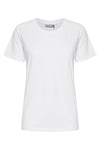 Fransa Round Neck T-Shirt, White