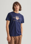 Gant Archive Shield T-Shirt, Evening Blue