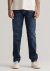 Gant Arley Regular Fit Jeans, Dark Blue Worn In