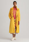 GANT Womens Rough Weather Oversized Parachute Long Jacket, Yellow