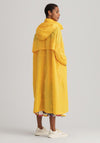 GANT Womens Rough Weather Oversized Parachute Long Jacket, Yellow