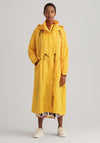 GANT Womens Rough Weather Oversized Parachute Long Jacket, Yellow