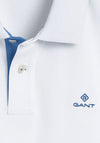 Gant Contrast Pique Collar Polo Shirt, Eggshell