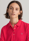 GANT Womens Pique Original Polo Shirt, Sunset Pink