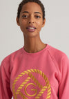 GANT Womens Rope Icon Sweatshirt, Rapture Rose