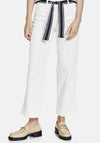 Gerry Weber Wide Leg Belted Trousers, White