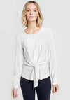Gerry Weber Tie Front Crepe Blouse, White