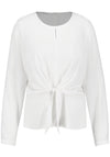 Gerry Weber Tie Front Crepe Blouse, White