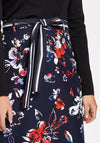 Gerry Weber Belted Floral Pencil Skirt, Navy