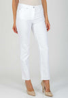 Gerry Weber Romy Short Length Straight Jeans, White