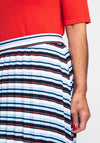 Gerry Weber Striped Pleated Skirt, Multi