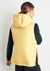 Gerry Weber Mix Material Short Hooded Gilet, Yellow