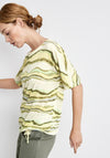 Gerry Weber Wavy Print Top, Yellow Multi