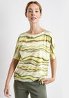 Gerry Weber Wavy Print Top, Yellow Multi