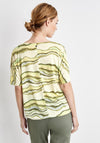 Gerry Weber Wavy Print Top, Yellow Multi