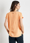 Gerry Weber Panelled Pattern Top, Orange Multi