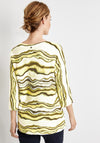 Gerry Weber Wavy Print Jumper, Yellow Multi