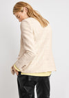 Gerry Weber Double Breasted Textured Blazer, Cream