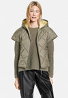 Gerry Weber Cap Sleeve Short Gilet, Green