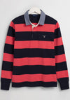 Gant Original Barstripe Heavy Rugger Polo, Paradise Pink