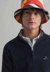 Gant Classic Cotton Half Zip Sweater, Navy