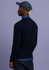 Gant Superfine Lambswool Crew Neck Sweater, Marine