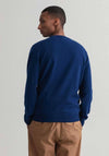 Gant Superfine Lambswool Crew Neck Sweater, College Blue