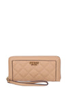 Guess Abey Slg Zip Around Wallet, Beige