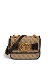 Guess Aileen 4G Logo Crossbody Bag, Brown & Black