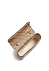 Guess Zadie Logo Small Crossbody Bag, Latte & Brown