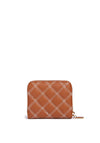 Guess Cessily Quilted Mini Wallet, Cognac