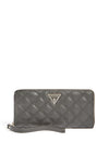 Guess Cessily Quilted Wallet, Black