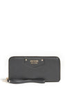 Guess Eco Brenton Maxi Zip Around Wallet, Black