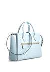 Guess Ensia Croc Print Satchel Bag, Blue