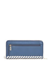 Guess Hassie Woven Wallet, Navy & White